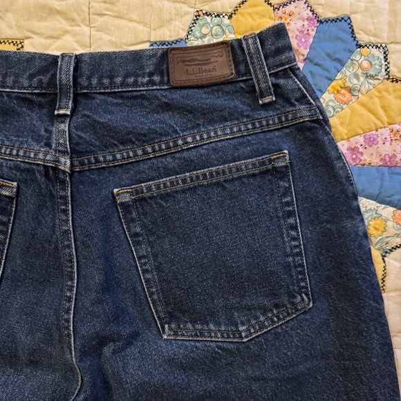 Women's L.L Bean Denim Jeans Double L Relaxed Fit High Rise 14P - Picture 3 of 11